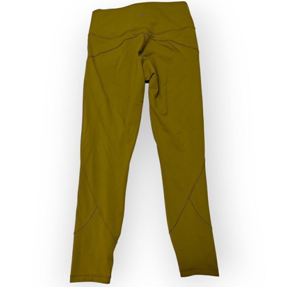 Lululemon Yellow Green High-Waisted Leggings SZ 10 - Picture 4 of 6